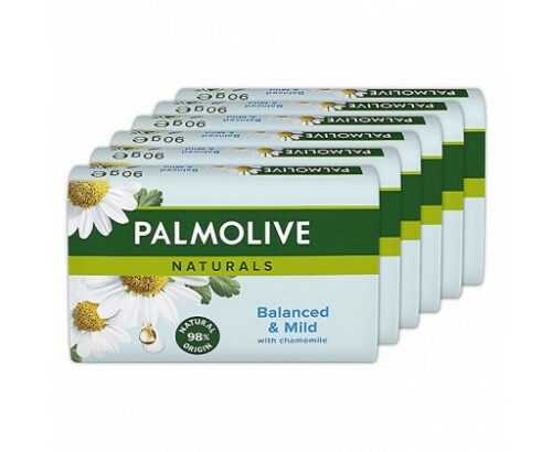 Palmolive Tuhé mýdlo Naturals Balanced & Mild  6 x 90 g Palmolive