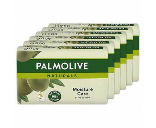 Palmolive Tuhé mýdlo Naturals Moisture Care Olive & Milk  6 x 90 g Palmolive