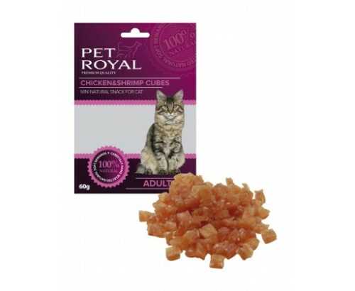 Pet Royal Cat kostky kure a kreveta 60g PET ROYAL