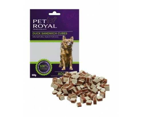 Pet Royal Dog Mini kachni sandwich kostky 60g PET ROYAL