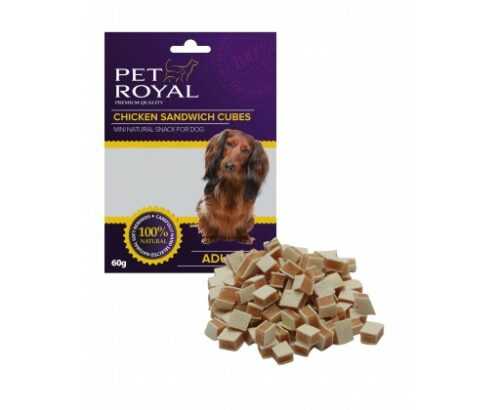 Pet Royal Dog Mini kureci sandwich kostky 60g PET ROYAL