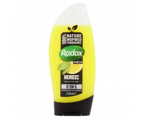 Radox Feel Heroic 2v1 pánský sprchový gel a šampon  250 ml Radox