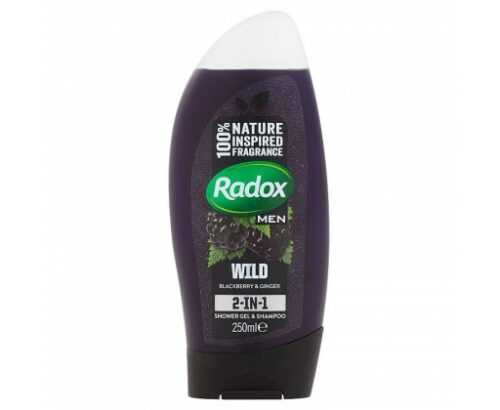 Radox Feel Wild 2v1 pánský sprchový gel a šampon  250 ml Radox
