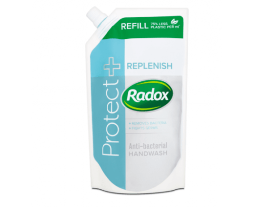 Radox Protect + Replenish tekuté mýdlo náhradní náplň  500 ml Radox