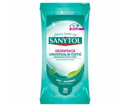 Sanytol Dezinfekce univerzální jednorázové čistící utěrky s vůní eukalyptu 36 ks Sanytol