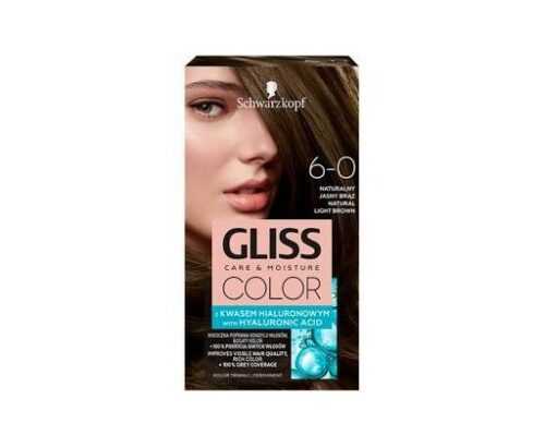 Schwarzkopf Permanentní barva na vlasy Gliss Color 6-0 Přirozený světle hnědý Schwarzkopf