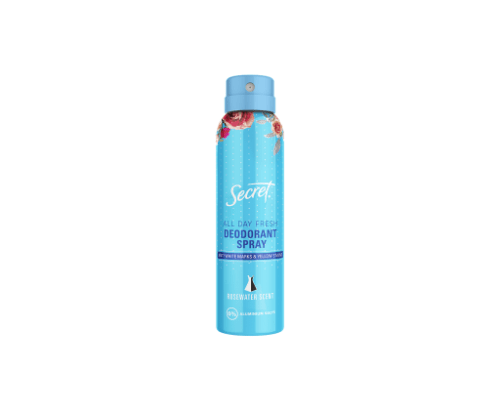 Secret Rosewater Tělový Deodorant Ve Spreji Pro Ženy 150 ml Secret