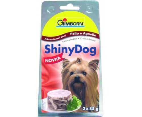ShinyDog konzerva kuřecí+jehněčí 2x85g SHINYDOG