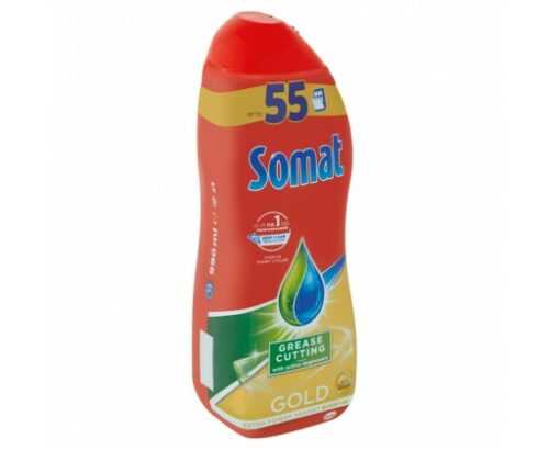 Somat Gold Grease Cutting gel na mytí nádobí v myčce 55 dávek 990 ml Somat