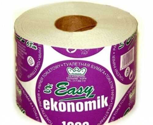 Toaletní papír Easy Ekonomik přírodní barva 2vrstvý 1 ks Easy