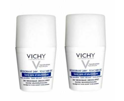 Vichy Kuličkový deodorant pro citlivou pokožku  2 x 50 ml Vichy
