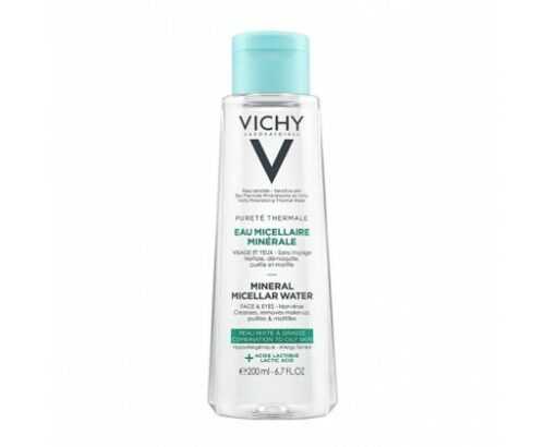 Vichy Minerální micelární voda pro smíšenou a mastnou pleť Pureté Thermale (Mineral Micellar Water) 200 ml Vichy