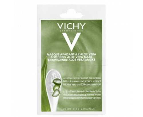 Vichy Zklidňující pleťová maska s aloe vera (Soothing Aloe Vera Mask)  2 x 6 ml Vichy