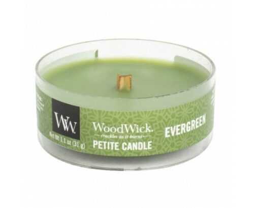 WoodWick Vonná svíčka Petite Evergreen  31 g WoodWick