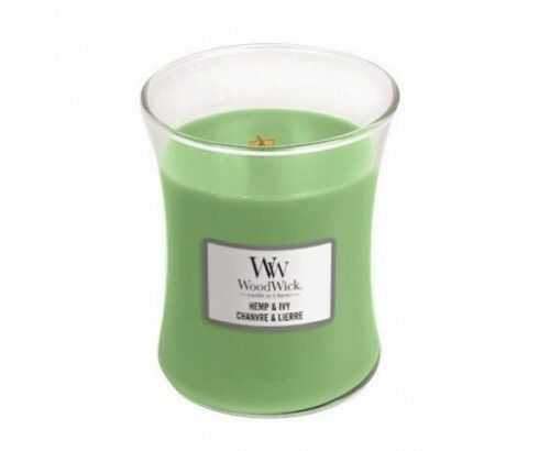 WoodWick Vonná svíčka váza Hemp & Ivy  275 g WoodWick