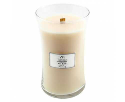 WoodWick Vonná svíčka váza White Honey  609