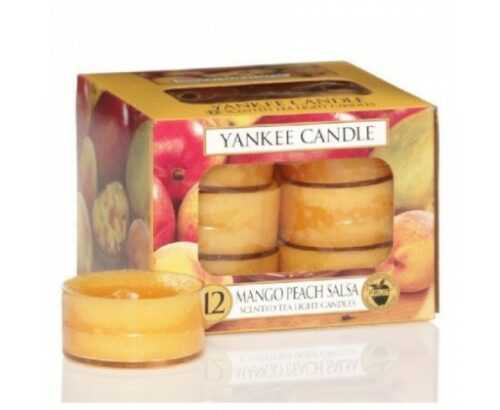 Yankee Candle Aromatické čajové svíčky Mango Peach Salsa  12 x 9
