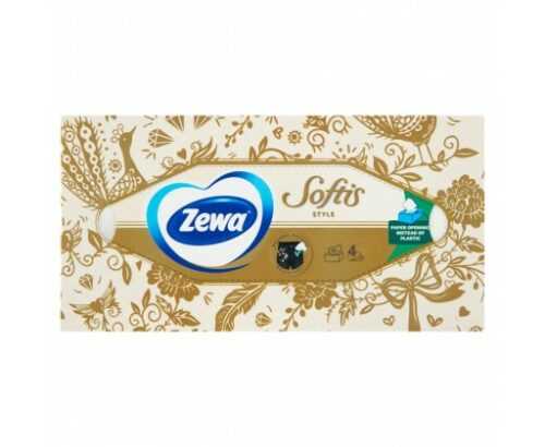 Zewa Softis Style papírové kapesníčky 4vrstvé  80 ks Zewa