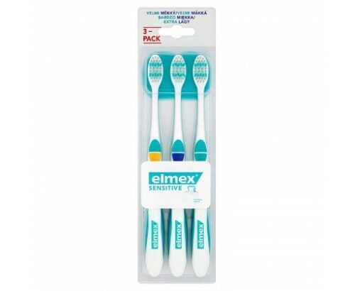 elmex Sensitive zubní kartáček velmi měkký 3 ks Elmex