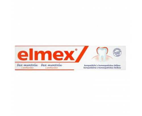 elmex Zubní pasta bez mentolu s aminfluoridem 75 ml Elmex