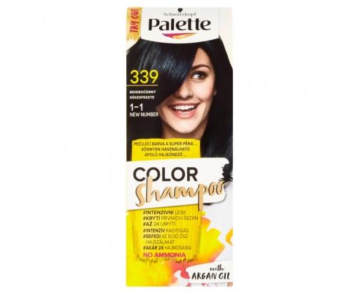 Schwarzkopf Palette Color Shampoo barva na vlasy  odstín modročerný 339 Palette