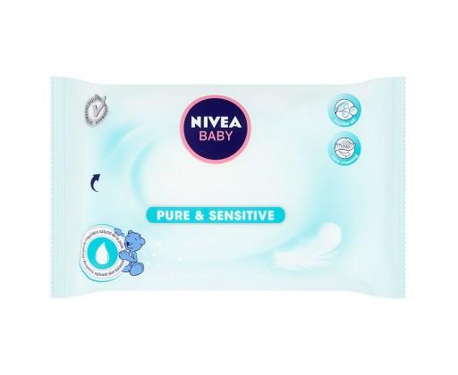 Nivea Baby Pure & Sensitive ubrousky 63 ks Nivea