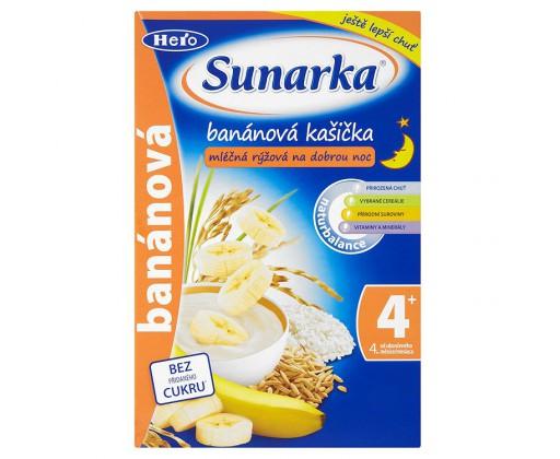 Sunarka Banánová kašička mléčná rýžová na dobrou noc 225 g Sunarka