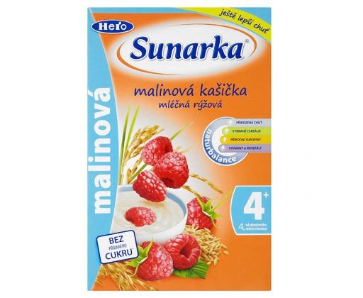 Sunarka Malinová kašička mléčná rýžová 225 g Sunarka