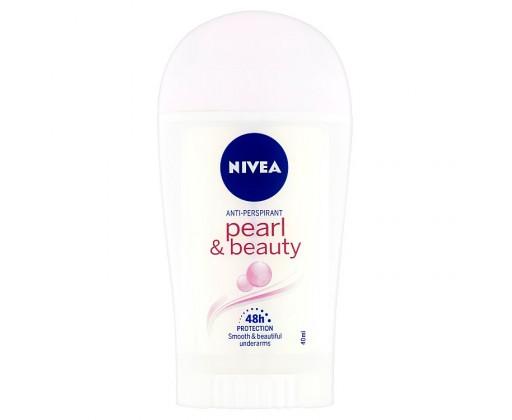 Nivea Pearl & Beauty tuhý antiperspirant pro ženy 40 ml Nivea