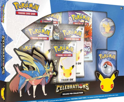ADC Pokémon TCG: Celebrations Deluxe Pin Collection set 6x booster s doplňky HRAČKY