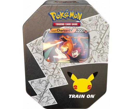 ADC Pokémon TCG: Celebrations Tin Charizard 6x booster v plechové krabičce HRAČKY