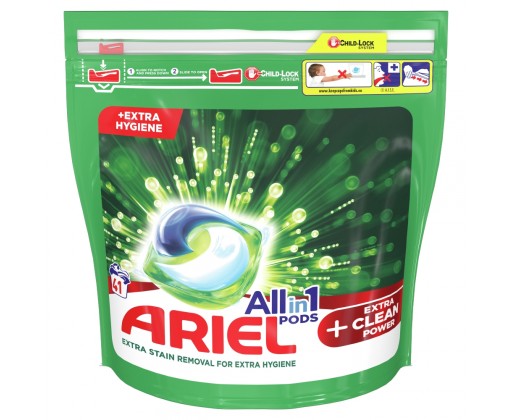 Ariel All-In-1 PODs + Extra Clean Power