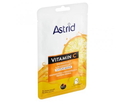 Astrid Energizující a rozjasňující textilní maska s vitamínem C  1 ks Astrid