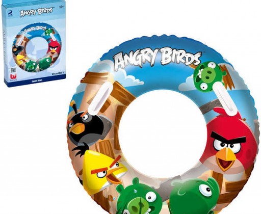 BESTWAY Atosa Kruh nafukovací Velký Angry Birds 91 cm Do vody Bestway