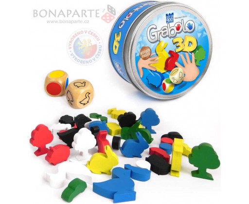 BONAPARTE Hra Grabolo 3D (voděodolné karty H2O) *SPOLEČENSKÉ HRY* Bonaparte
