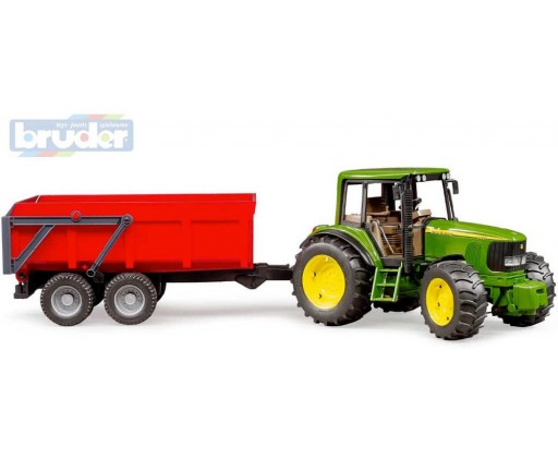 BRUDER 02057 (2057) Set traktor John Deere 6920 + sklápěcí valník červený Bruder