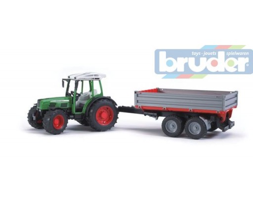 BRUDER 02104 (2104) Traktor FENDT Farmer + sklapěcí vůz Bruder