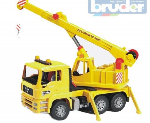 BRUDER 02754 (2754) Nákladní auto MAN - jeřáb stavební Bruder