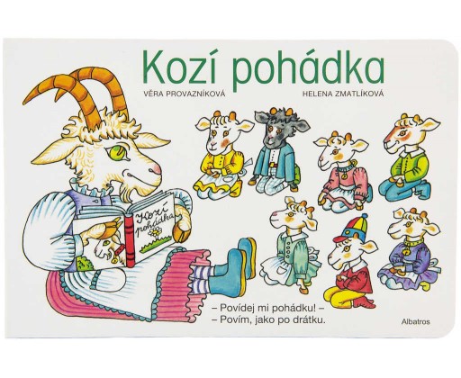 Baby knížka Kozí pohádka veršovaná ilustrace Helena Zmatlíková HRAČKY