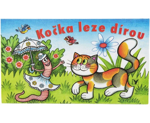 Baby knížka leporelo Kočka leze dírou ilustrace Ondřej Sekora HRAČKY
