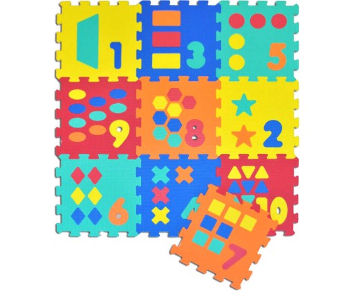 Baby puzzle počítání pěnový koberec Čísla set 10ks měkké bloky na zem _Ostatní 1_