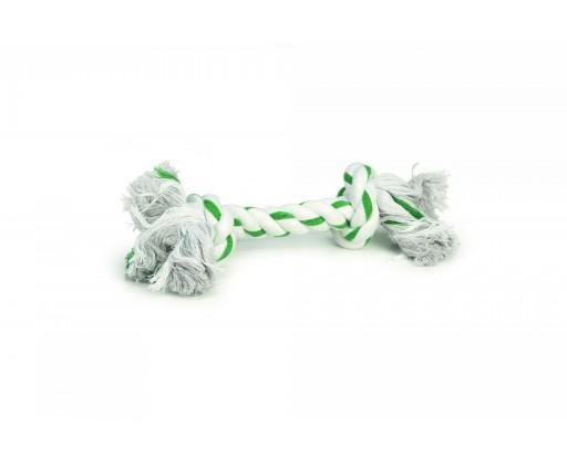 Beeztees Hračka pro psy Flossy lano zeleno-bílé 32cm BEEZTEES