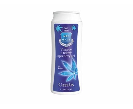 Bione Cosmetics Vlasový a tělový sprchový gel pro muže Cannabis  200 ml Bione Cosmetics