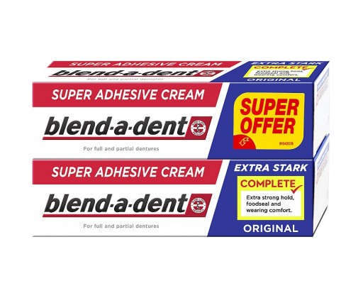 Blend-a-dent Complete fixační krém na zubní náhradu original 2 x 47 g Blend-a-dent
