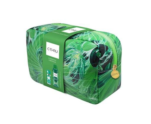 C-THRU Luminous Emerald - EDT 30 ml + deodorant ve spreji 150 ml + kosmetická taštička C-THRU