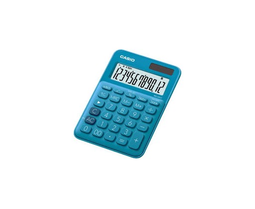 Casio MS 20 UC stolní kalkulačka displej 12 míst modrá Casio