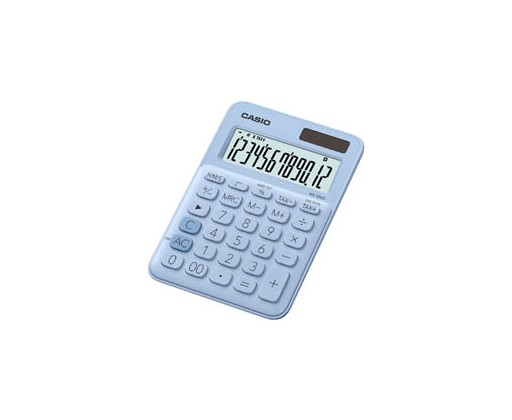 Casio MS 20 UC stolní kalkulačka displej 12 míst sv.modrá Casio