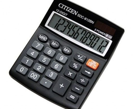 Citizen SDC 812BN stolní kalkulačka displej 12 míst Citizen