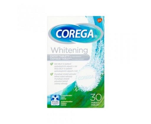 Corega Čisticí tablety na zubní náhrady Whitening  30 ks Corega