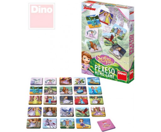 DINO Pexeso Sofia První Disney set 48 kartiček v krabici *SPOLEČENSKÉ HRY* Dino
